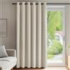 Deconovo Tenda Oscurante da Interno, Termica Isolante, Anti-Rumore, con Anelli, Ideale per Camera da Letto e Soggiorno, 200x245 CM, Beige Chiaro 1 Pezzo