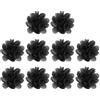 PATIKIL 2 Fiori di Chiffon, 10 Pezzi Fiori in Tessuto A Maglia Applique per Cucire Decorazioni per Fascia per DIY Craft Decorazioni per Matrimonio, Nero