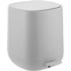 Relaxdays Cestino da Bagno, Chiusura Soft-Close, Secchio Rimovibile, Finitura Opaca, 25x21.5x21.5 cm, Grigio