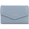 FORRICA Donne Portafoglio Cerniera Portamonete Piccolo Moneta Borsa Borsellino in Pelle PU Elegante Mini Pochette con Confezione Regalo Blu