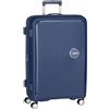 American Tourister Soundbox - Trolley L Espandibile Valigia, 77 cm, 97/110 L, Blu (Midnight Navy)