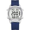 Hearkent Pedometro Orologio da passeggio per anziani, senza Bluetooth, senza app richiesta, con contatore di passi e numeri LCD grandi (blu)