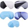 Sinbana 4pz Copri Occhiali Sci e Snowboard, 4 Modelli in Poliestere Copri Lenti per Occhiali Sci Accessori Viaggio per Adulti Bambini Resistenti ai Graffi e Alla Polvere