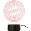 FC Bayern München Logo LED | Luce Notturna | Lampada | Rosso