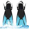 Mitening Pinnette Nuoto Piscina Corte, 2 Pinne Regolabili, Pinne Snorkeling, Adulti Uomini Donne (Taglia 34-38/Blu)