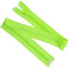 Aerzetix - Set di 8 Cerniere Lampo a Spirale N°5 55cm separabili con cursore - in Metallo Nylon Poliestere - Colore Verde Neon - per Cucito Artigianato creazioni Tessili
