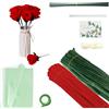 wuyukeji Scovolini Colorati per Lavoretti,260 Pezzi Tubi Pulitori per Pipe Fai da Te,Bastoncini Decorativi in Ciniglia Viene Fornito con Carta da Regalo, Nastro e Nastro Adesivo,Per Realizzare Rose Rosse
