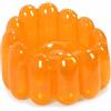 Bewinner Divano Gonfiabile con Ottomana, Divano Gonfiabile per Esterni Portatile, Poltrona Ad Aria Pieghevole, Divano Pigro Gonfiabile per Camere, Campeggio, Casa (ORANGE)