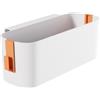 SZKKQKJ Organizer da letto da appendere, robusto portaoggetti da comodino, organizer da letto, cestini appesi con 2 ganci rimovibili, per famiglia, dormitorio, ufficio, arancione