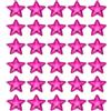 PATIKIL 50pz Stelle Applicazioni da Cucire, Toppe Decorative Adesive per Tessuti Patch a Stelle Luccicanti Tessuto Pu Imbottito per Fai da Te Decorazione Matrimonio Casa, Rosso Rosa