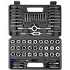VEVOR Set di Maschi e Filiere 60 Pezzi, Misure Metriche da M3 a M12 e SAE, Kit di Utensili Elicoidi a Filettatura Grossa e Fine con Chiave Custodia Accessori Completi, per Filettatura e Rifilettatura