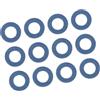 A ABSOPRO Guarnizioni Per Tappo Di Scarico Olio Blu 12 Pz Per Auto | Lega Di Alluminio. Diametro Int. 12mm, Est. 21mm, Spessore 2mm. OE 90430-12031. Sostituzione Diretta.
