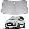 ZWPARTS Parasole per Parabrezza Sostituzione per Fiat Panda 2011-2024, Pieghevole, Blocco UV 99%