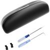 BIBIBO Porta occhiali compatibile con Seat Ateca/Leon MK4 KL/Formentor 2020-2025/Terramar 2024 2025, custodia per occhiali da sole auto, accessori Terramar, scatola portaoggetti, custodia interna per