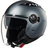 ILM Casco Scooter Jet Moto Aperto Uomo Donna Omologato ECE22.06 con Doppia Visiera Lunga Vintage Leggero Modello HS399,Grigio,Taglia L