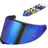 MXJ Gear Visiera Casco Moto per K6/K6s,Visiera per Casco,Sostituzione della Visiera della Lente del Casco del Parabrezza del Motociclo per Il Casco Integrale (Cromo Blu)