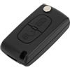 A ABSOPRO 2 Pulsanti Guscio Chiave Custodia Telecomando Sostituzione Chiave per Citroen C3 Picasso 2008-2015