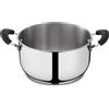 Lagostina Gioiosa, Rotondo, Acciaio inox, Alluminio, Acciaio inox, Alluminio, Nero, Bakelite