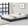 corium Letto in ecopelle Letto imbottito in ecopelle Struttura letto con rete a doghe 180x200 cm Letto con rete a doghe Letto matrimoniale Letto matrimoniale in ecopelle nera Corium