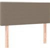 vidaXL Testiera Taupe 80x5x78/88 cm Tessuto