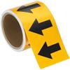 QUARKZMAN Nastro Adesivo A Freccia Direzionale Per Tubazioni 5 cm x 10 m Nero/Giallo