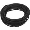 QUARKZMAN Nastro Sigillante Schiuma Silicone Ø2,5mm x L 4m Nero | Ø0,1 x L 13,12 Ft, Guarnizione Gomma Spugna Rotonda, Corda Gomma Solida per Macchinari e Industrie