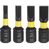 QUARKZMAN 4Pz SL3/SL4/SL5/SL6 Inserti per Avvitatore a Taglio 1/4 Gambo Esagonale 25mm/1 Lunghezza Punte per Cacciavite Magnetico Esagonali a Testa Piatta in Acciaio S2 Trapano Elettrico