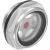 CoCud Vetro Livello Olio Compressore Aria, | Maschio G3/4 | Finestra Vetro Indicatore Testa Esagonale Alluminio - (Applicazioni: Accessori Scatola Del Cambio), 1Pz