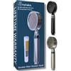 MyHalos Filtro doccia per acqua dura UK, set soffione doccia ad alta pressione (senza tubo) per ridurre il cloro, addolcitore d'acqua - facile da installare soffione doccia filtrato (cromato)