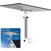 Generic Staffa Starlink gen 3, Supporto Tetto Corto Starlink con Adattatore per Tubo Regolabile a 160°, Kit di Montaggio Robusto Star-Link, Compatibile con Dish Satellite Standard V3 e V2
