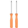 QUARKZMAN 2pz Cacciaviti Torx T6 4 Acciaio Carbonio Non Magnetica Sicurezza Stella Cacciavite Precisione Testa 6 Punte Manico Antiscivolo per Riparazione Elettrodomestici, Giallo