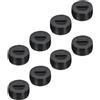 QUARKZMAN Tappo Portaspazzole in Carbone Copertura Plastica per Spazzola Elettrica del Motore Filo Nero Diametro Esterno 16mm/0,63 Altezza 8mm/0,31, 8pz