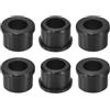 QUARKZMAN 6 Pezzi Occhielli in Gomma 15mm Foro di Perforazione, Passacavi Guarnizione 10mm ID Gommini Passacavo Scrivania Nero Siliconica per Tappo Organizzare Filo Cablaggio Casa Auto