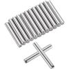 QUARKZMAN 25Pz 3mm x 20mm Perni per Mensole, Pioli per Mensole, Perni Supporto per Mensole Regolabili, Elementi Fissaggio in Acciaio Inossidabile Argento (0.12 x 0.78 Pollici)