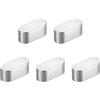 QUARKZMAN 5pz Chiave a Piuma Estremità Rotonda, 5x5x12mm Chiavette Elastiche Acciaio Inossidabile Professionale Chiavetta Parallela per Albero Trasmissione per Industria Meccanica Fissaggi