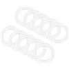 QUARKZMAN Rondella Piatta in Silicone ID 17mm x 10pz, Trasparente