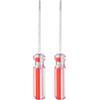 QUARKZMAN 2 Pz Cacciavite A Brugola Magnetizzato Lunghezza 60 Mm H2.0 Testa Esagonale In Acciaio Al Carbonio Con Impugnatura Antiscivolo Per Riparazione E Miglioramento Colore Rosso