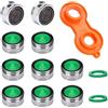 Honyear 10 rompigetto per rubinetto M24, con filtro ABS, con chiave per ugello