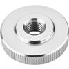 SOTOOLS - 4 dadi zigrinati M10 in acciaio inox SS304 piatto, in acciaio inox V2A, DIN 467, forma piatta, Ø 36 mm, altezza 10 mm, vite zigrinata per ingegneria meccanica e molto altro ancora