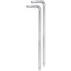 QUARKZMAN 2 Pz T27 Chiave Torx Prova Manomissione Chiavi Stella Braccio Lungo Forma L 6 Punti Chiave Acciaio Cromo-Vanadio Attrezzo Manuale per Riparazioni Automobilistiche/Domestiche