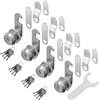 youtu 4 lucchetti per cassetta delle lettere, cilindri, con chiusura diversa, cilindri, per armadi, cassetti, con 4 chiavi (25 mm)