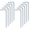 QUARKZMAN 10pz Chiave Esagonale Metrica Forma L da 3mm Strumento Riparazione Acciaio Cromo Vanadio per la Riparazione Domestica