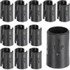 sourcing map Clip per scaffalature in filo metallico, 24 pezzi, 19 mm, manicotti di ricambio in plastica per scaffalature (12 paia)