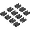 QUARKZMAN 2,54mm Mini Tappo Cortocircuito x 100 Pezzi 2 Terminali Jumper Standard per Scheda Madre e Disco rigido, [Nero]