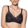 Selene, Reggiseno Donna Modellante con Inserti in Tulle, con Ferretto e Senza Imbottitura, Collezione Estela, Colore Nero, Taglia 6D