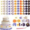 SERAOKICKY Fiori commestibili,55 pezzi di fiori di viola del pensiero Special(Pansy Flowers), 11 colori, viola del pensiero essiccata al 100% naturale Decorazione per torte,cocktail,candela pasticceria e cucina