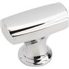 Amerock Pomello per armadietto, cromato lucido, lunghezza 2,5-1 cm (35 mm), Highland Ridge, confezione da 1, pomello per cassetti, hardware per armadietti