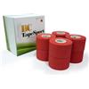 BC Tape Sport BC Sport Tape - Confezione da 8 rotoli da 3,8 cm x 10 m, colore: rosso