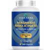 VIDASANA Magnesio Bisglicinato Puro - Alta Biodisponibilità - Magnesio Glicinato con Vitamina B6 - Made in Italy - Integratore per Stanchezza, Sonno e Crampi
