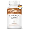 Fair & Pure® - Graviola 500mg - Estratto di frutta Graviola - Polvere in capsule - Guanàbana - Vegan - 120 Capsule